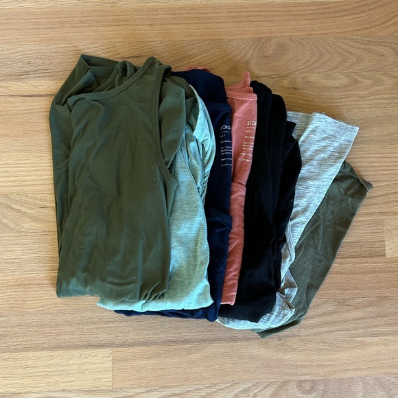 Bundle of 7 maternity tank tops - size small, Storq, Motherhood, Old Navy, etc - Picture 2 of 9